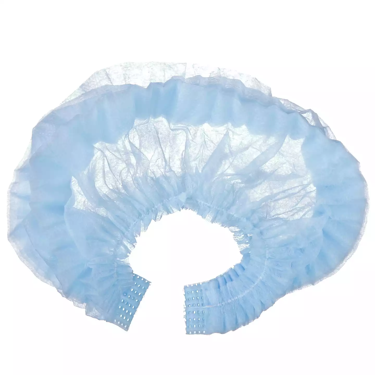 Шапочка Шарлотта (клип), материал СМС 10г/м2, нестерильная, цвет голубой