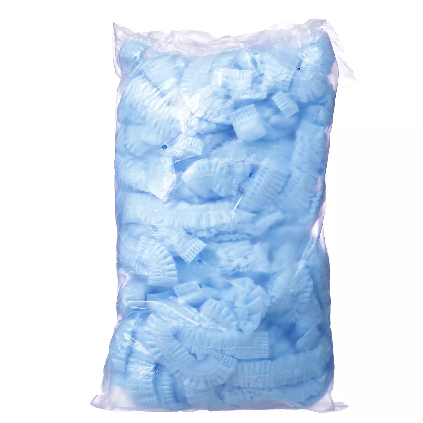 Шапочка Шарлотта (клип), материал СМС 10г/м2, нестерильная, цвет голубой