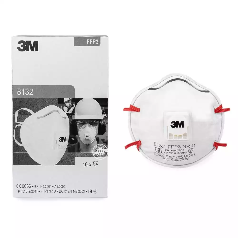 Респиратор 3М™ 8132 класс защиты FFP3 NR D. (50 ПДК) с клапаном выдоха