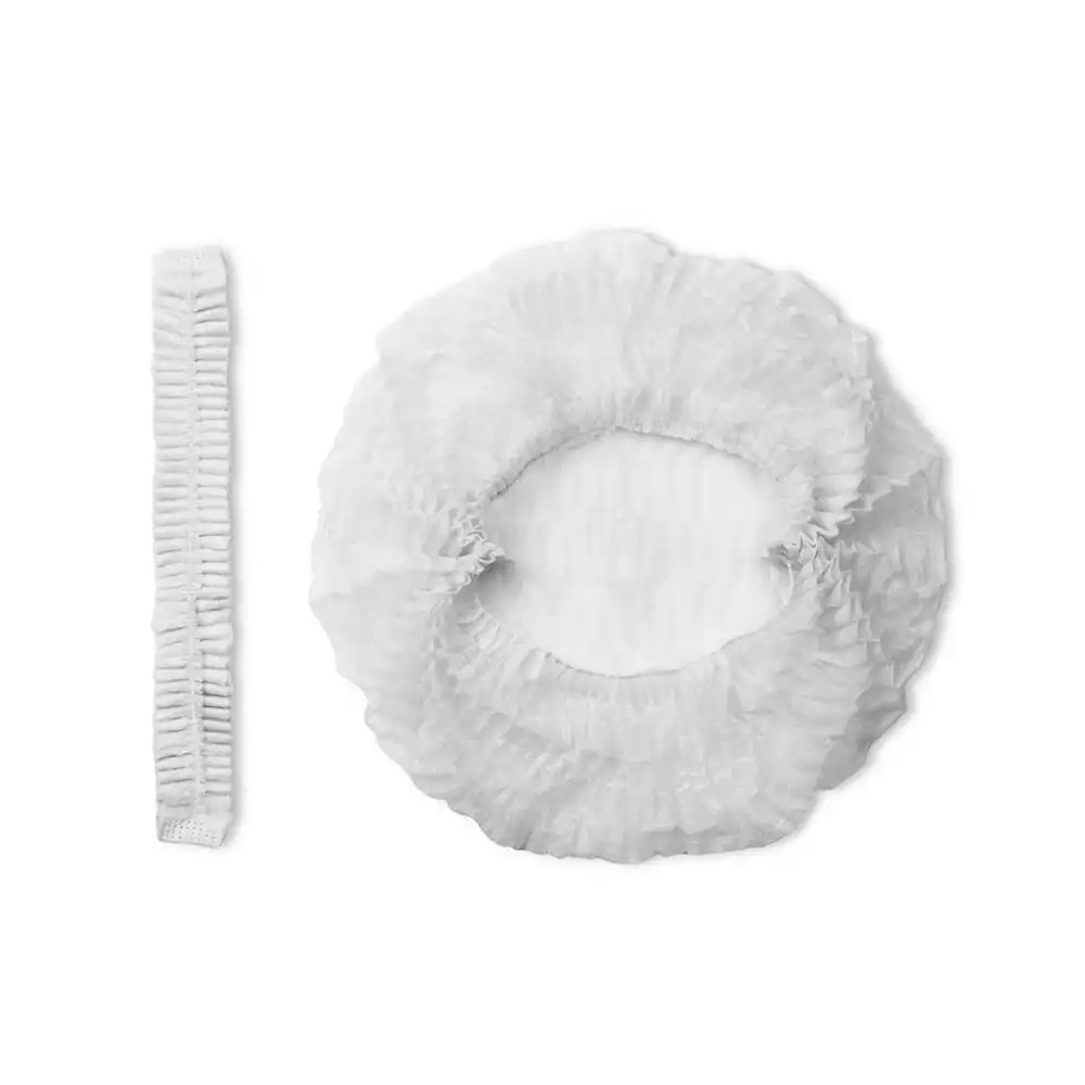 Шапочка Шарлотта (клип), материал спанбонд 12г/м2, нестерильная, цвет белый