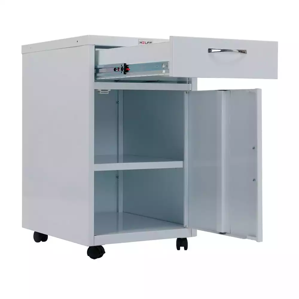 Тумба "МД ТП-2" медицинская прикроватная, размер 710/652.5x420x490мм, цвет белый