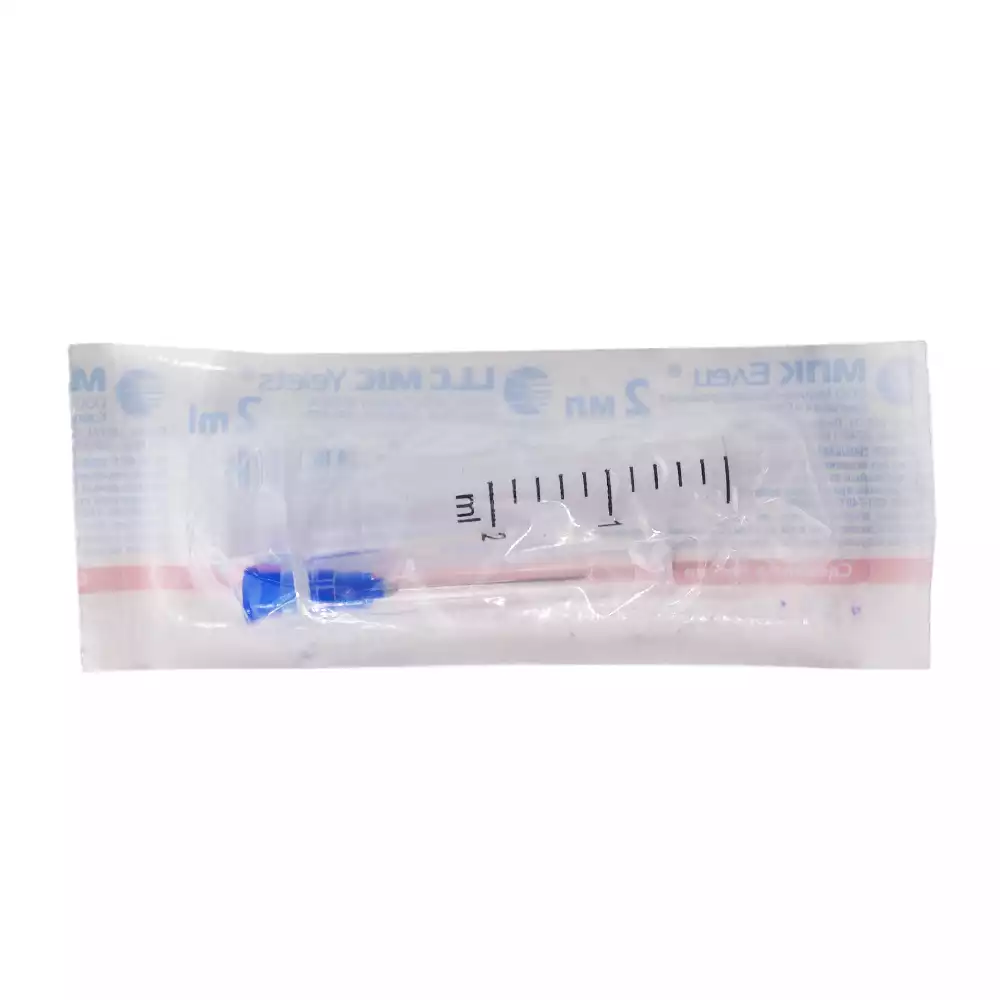 Шприц 2,0мл, 2-х компонентный, игла 23G (0,6*25мм) рядом, стерильный