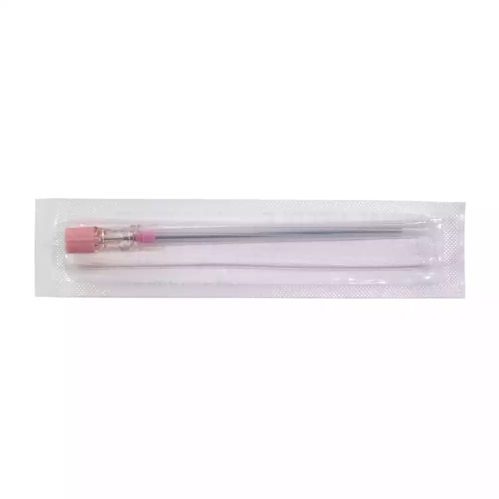 Игла спинальная Quincke 18G*3 1/2 (1,25*90мм), стерильная, розовая