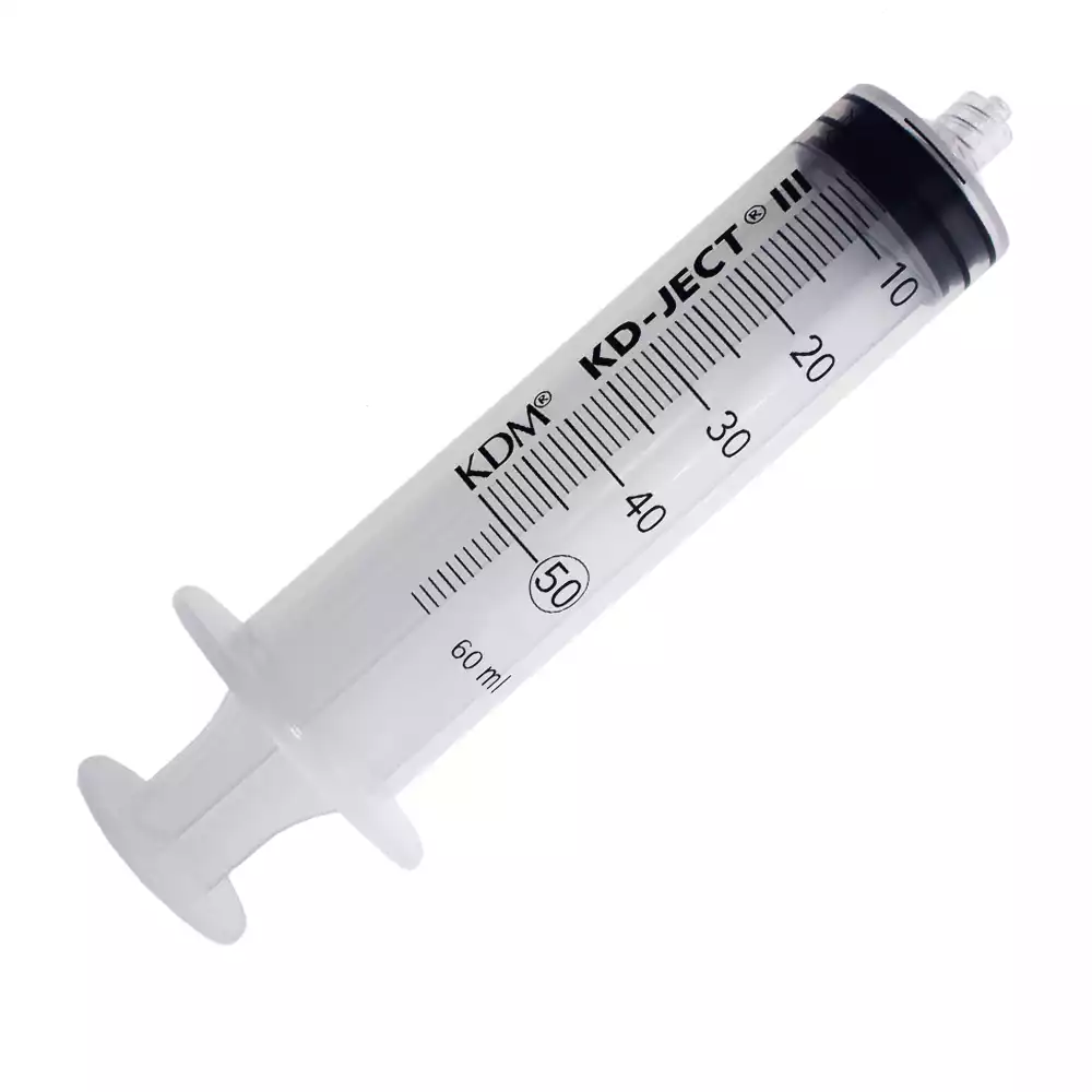 Шприц 50,0 мл, без иглы, 3-х компонентный, Луер Лок, стерильный, KDM
