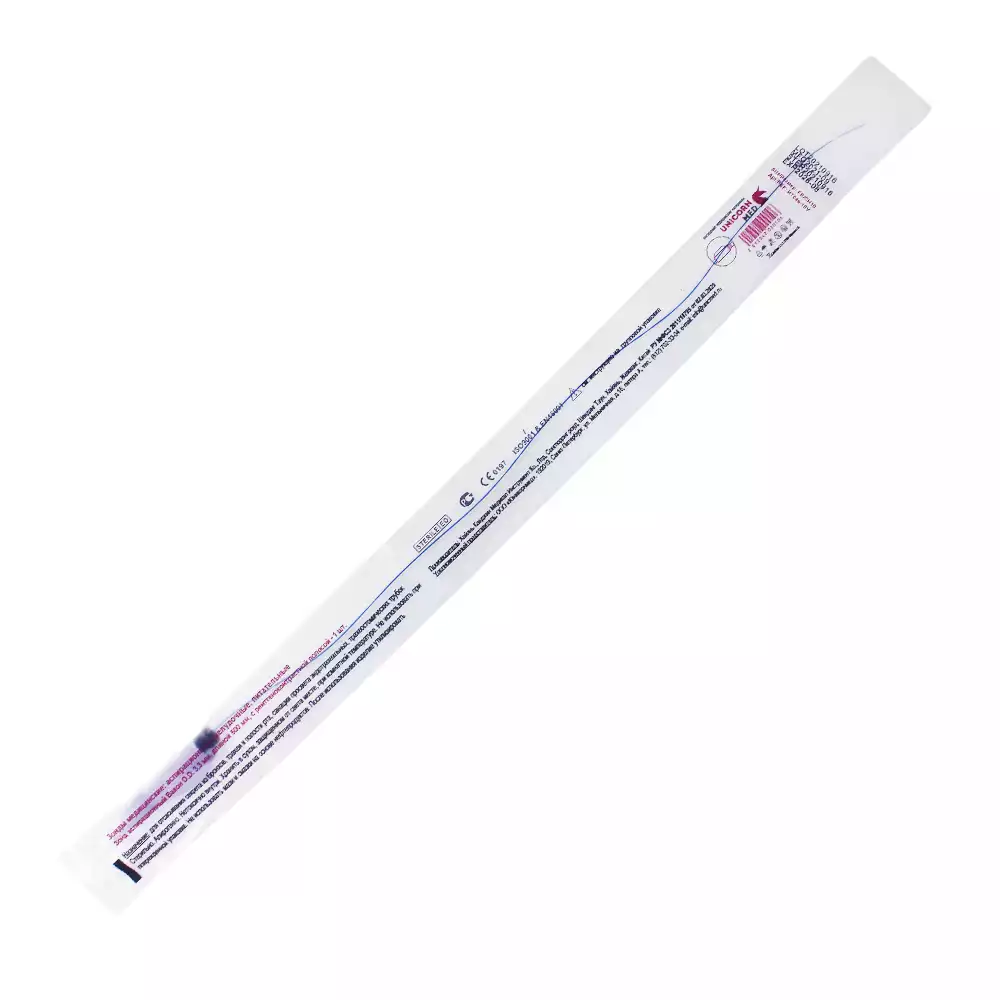 Катетер (зонд) аспирационный с портом  Вакон CH-10, диаметр 2,3/3,3мм, длина 50см, цвет черный, стерильный