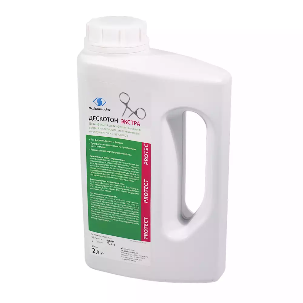 Дескотон Экстра, объем 2л, дезинфицирующее средство, жидкий концентрат