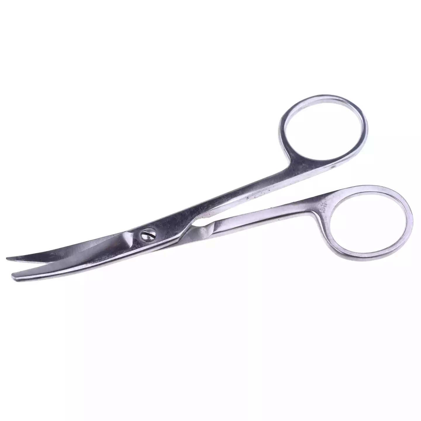 Ножницы Н-289 с 1-м острым концом вертикально-изогнутые,  длина 140мм