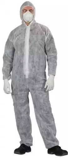 Комбинезон защитный влагонепроницаемый, материал СМС 42г/м2, размер 52-54, нестерильный