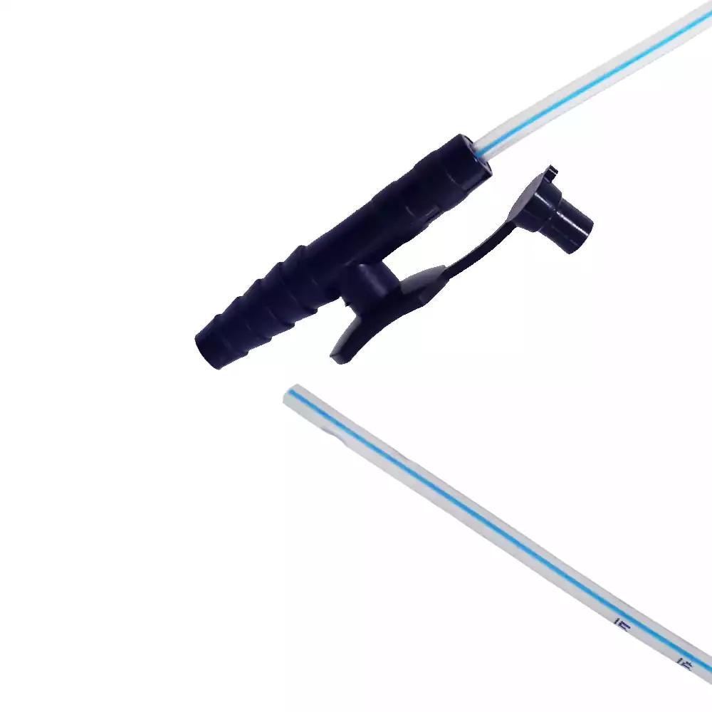 Катетер (зонд) аспирационный ВАКУТЕК с портом Капкон, размер 10, диаметр 2,3/3,3мм, длина 50см, цвет черный, стерильный