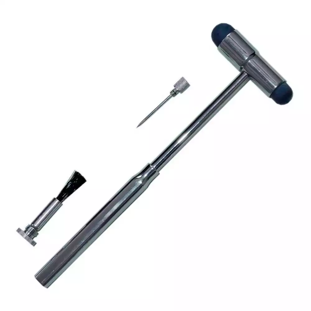 Молоток неврологический для исследования сухожильных рефлексов,  с иглой и щёткой, модель 1-350