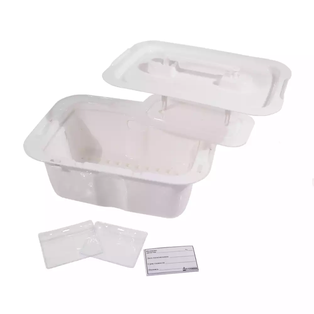 Емкость-контейнер ЕДПО-1, объем 1,0л, размер 241*163*100мм, полимерный, новая конструкция