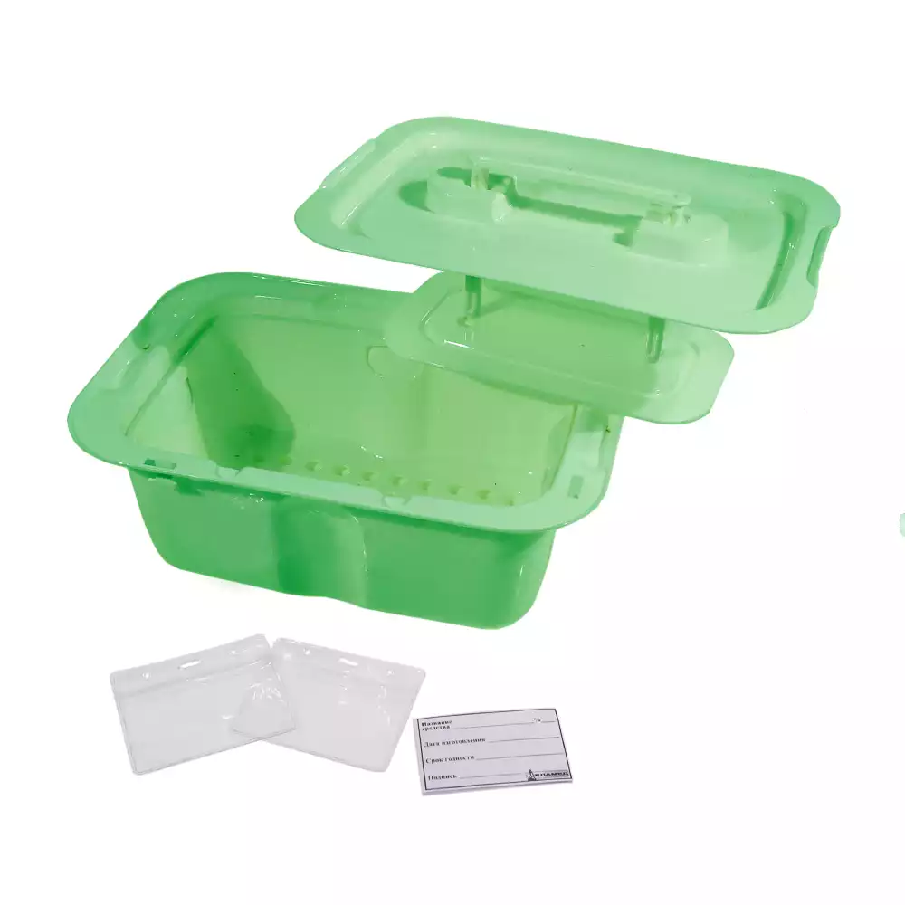 Емкость-контейнер ЕДПО-1, объем 1,0л, размер 241*163*100мм, полимерный, новая конструкция