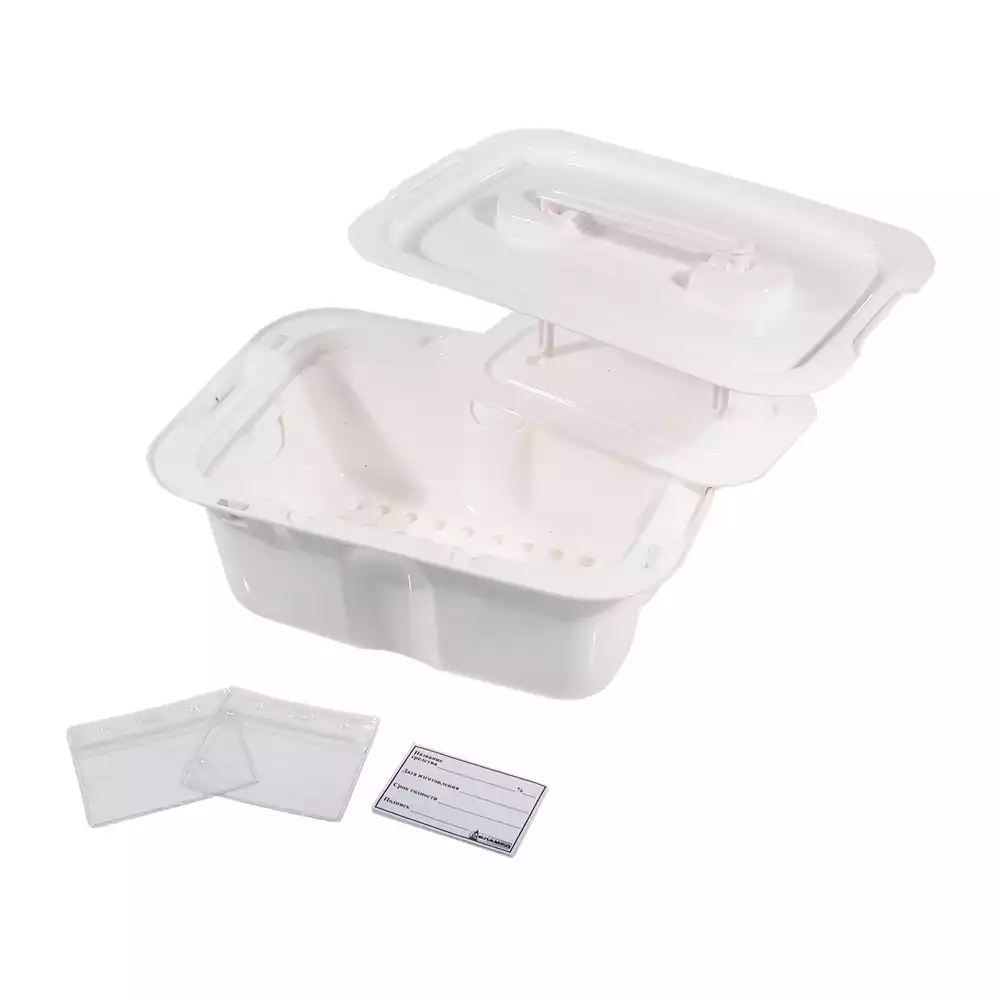 Емкость-контейнер ЕДПО-3, объем 3,0л, размер 332*225*139мм, полимерный, новая конструкция