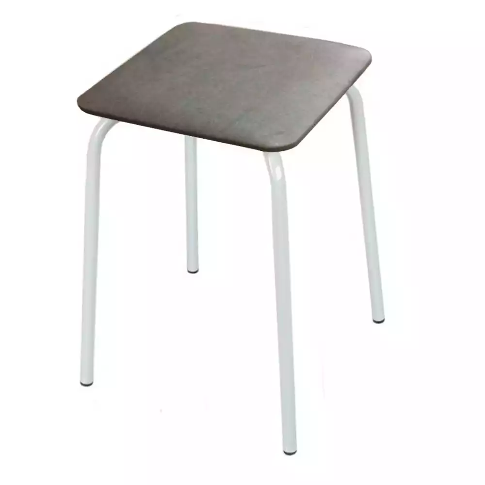 Табурет квадратный, темно-серый