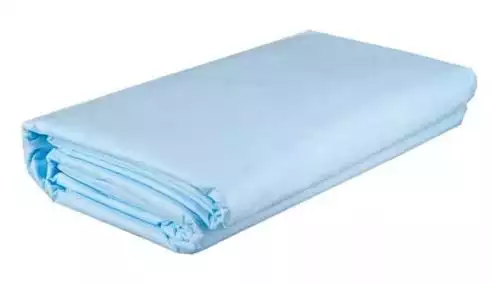 Простыня  140*70см, материал СМС 25г/м2, нестерильная, голубая