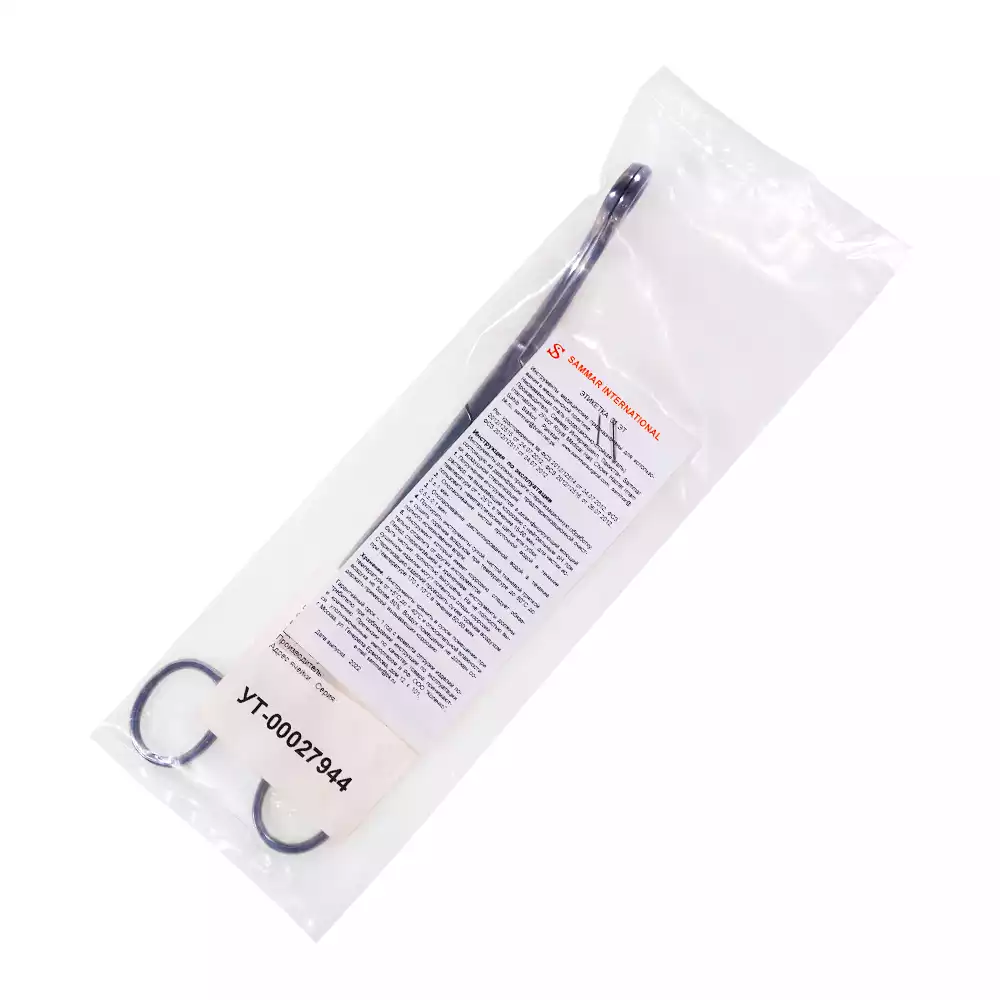 Щипцы Щ-55-1п геморроидальные окончатые изогнутые, длина 225мм