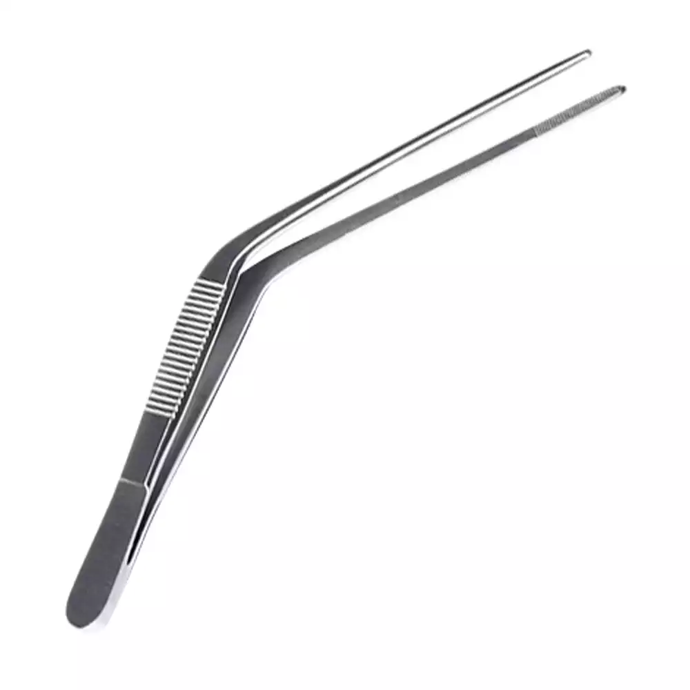 Пинцет 39-230 анатомический ушной горизонтально-изогнутый, длина 120мм, ширина рабочей части – 1,5мм, аналог П-24