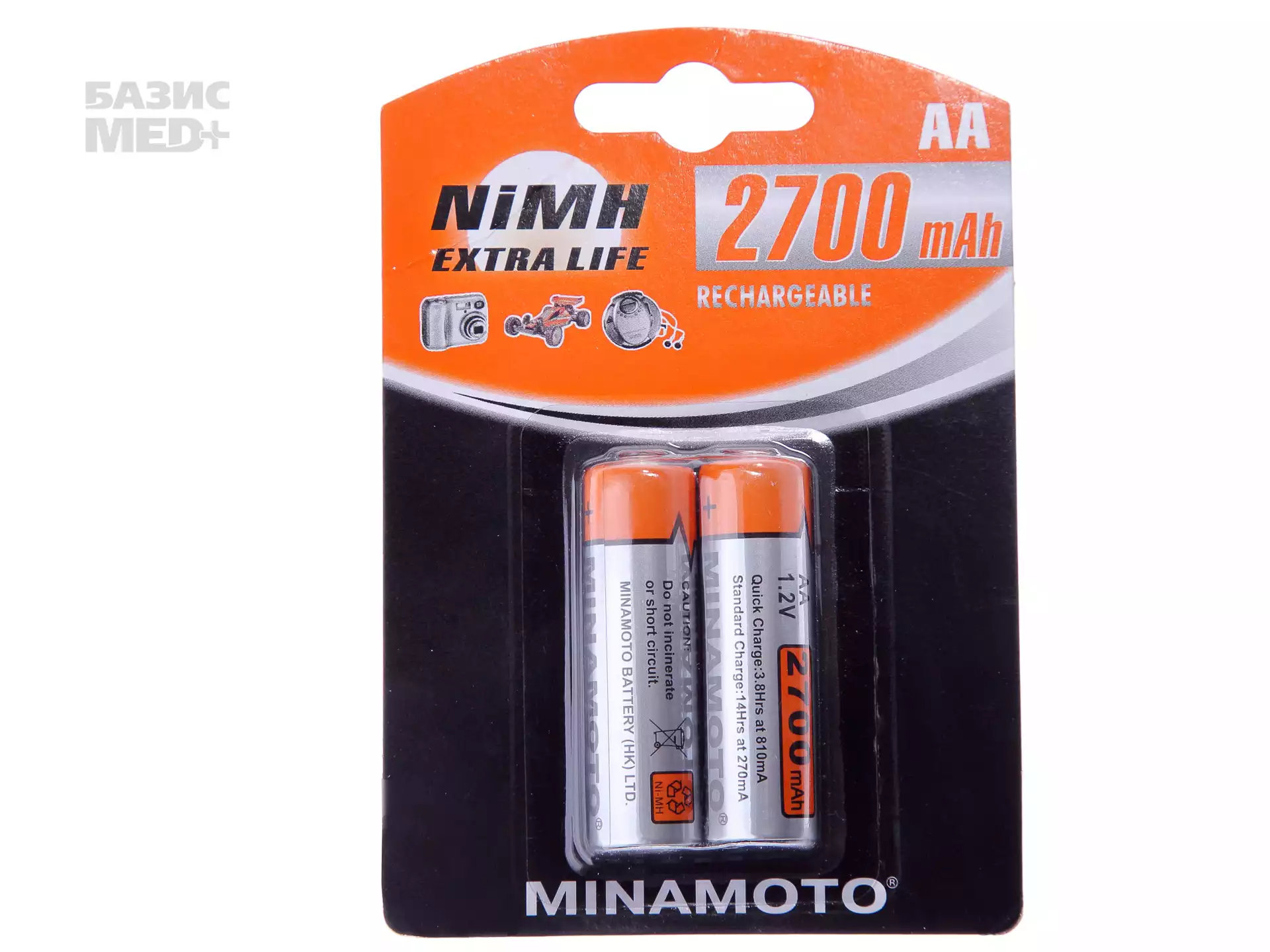 Аккумулятор 2700 mAh для КТ-04-АД-3