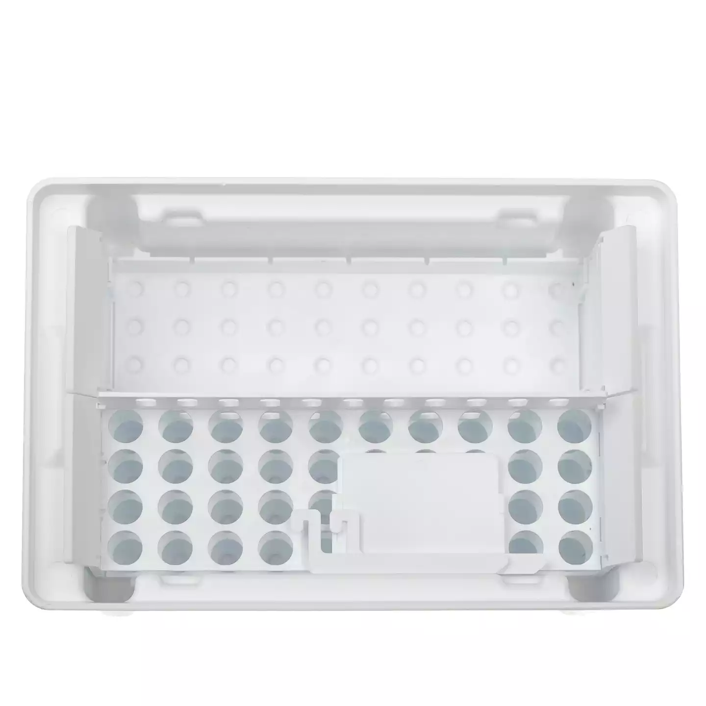 Укладка-контейнер для транспортировки пробирок УКТП-01 ЕЛАТ (вариант 1) на 40 пробирок