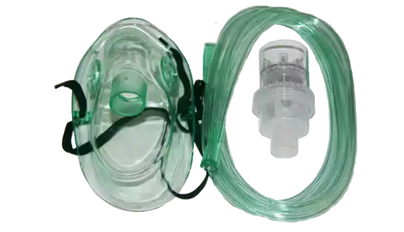 Маска кислородная с небулайзером, L, с трубкой, удлиненная форма, стерильная