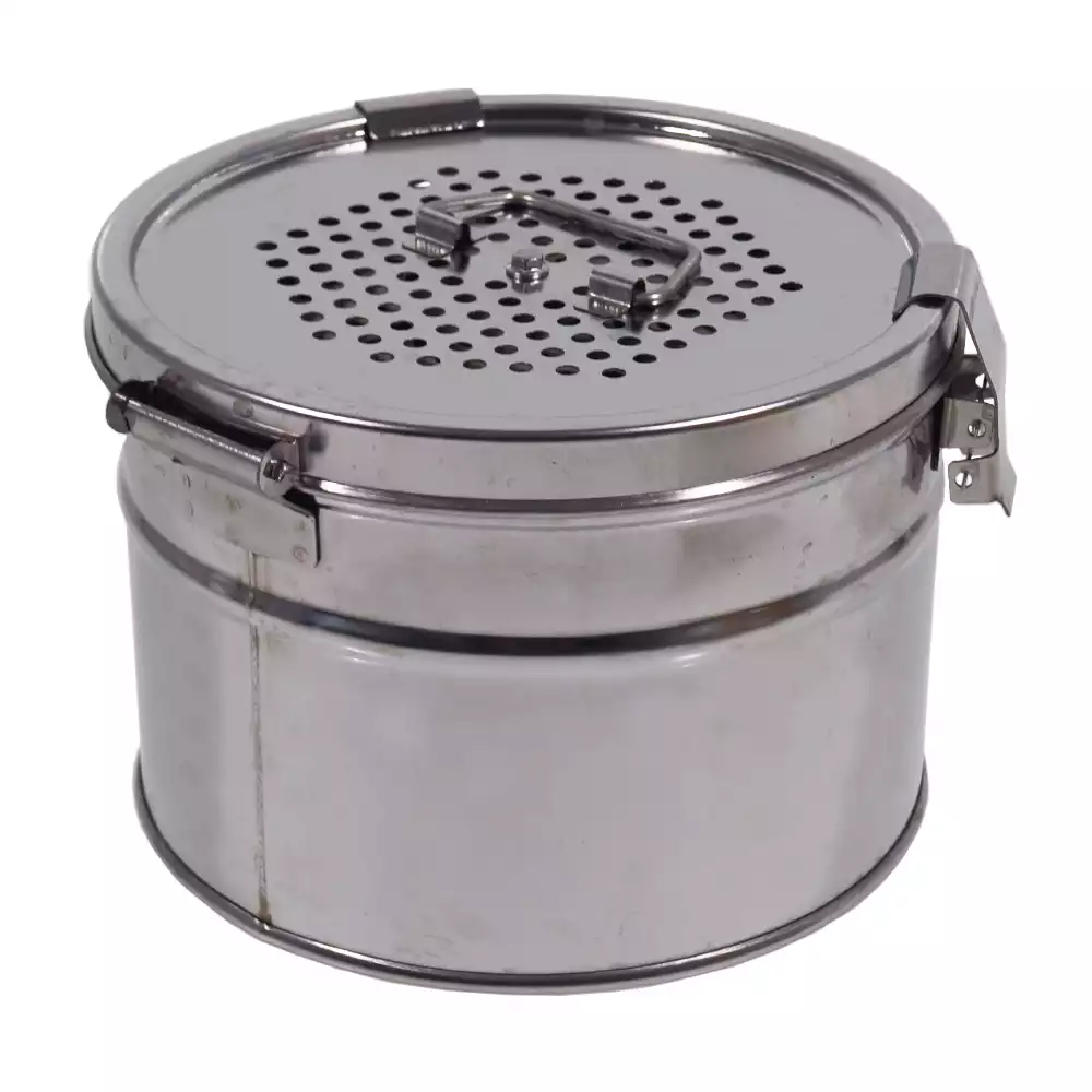 Бикс медицинский (Коробка стерилизационная), круглый, с фильтрами КСКФ-6, объем 6,0л