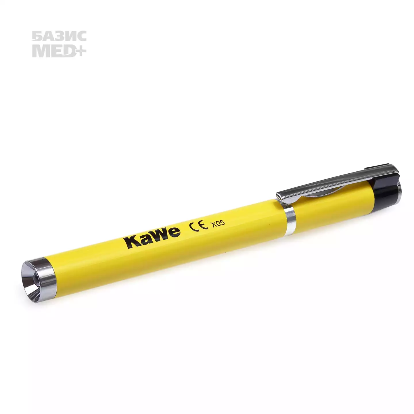 Фонарик диагностический CLIPLIGHT с вакуумной лампочкой (желтый свет) металлический, цвет желтый