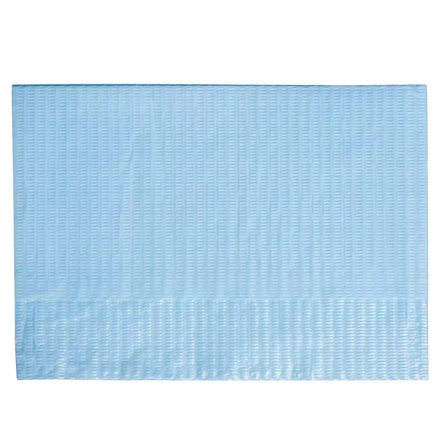 Салфетка-нагрудник Euro Standart, размер 35*45см, 3-х слойные, 2 сл.бумага+полиэтилен, нестерильная, цвет голубой