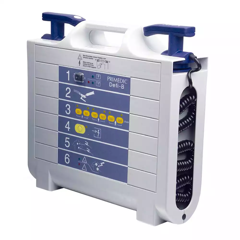 Дефибриллятор Primedic DEFI-B (монофазный импульс, асинхронный режим работы, интерфейс со встроенной клавиатурой, без ЖК-дисплея