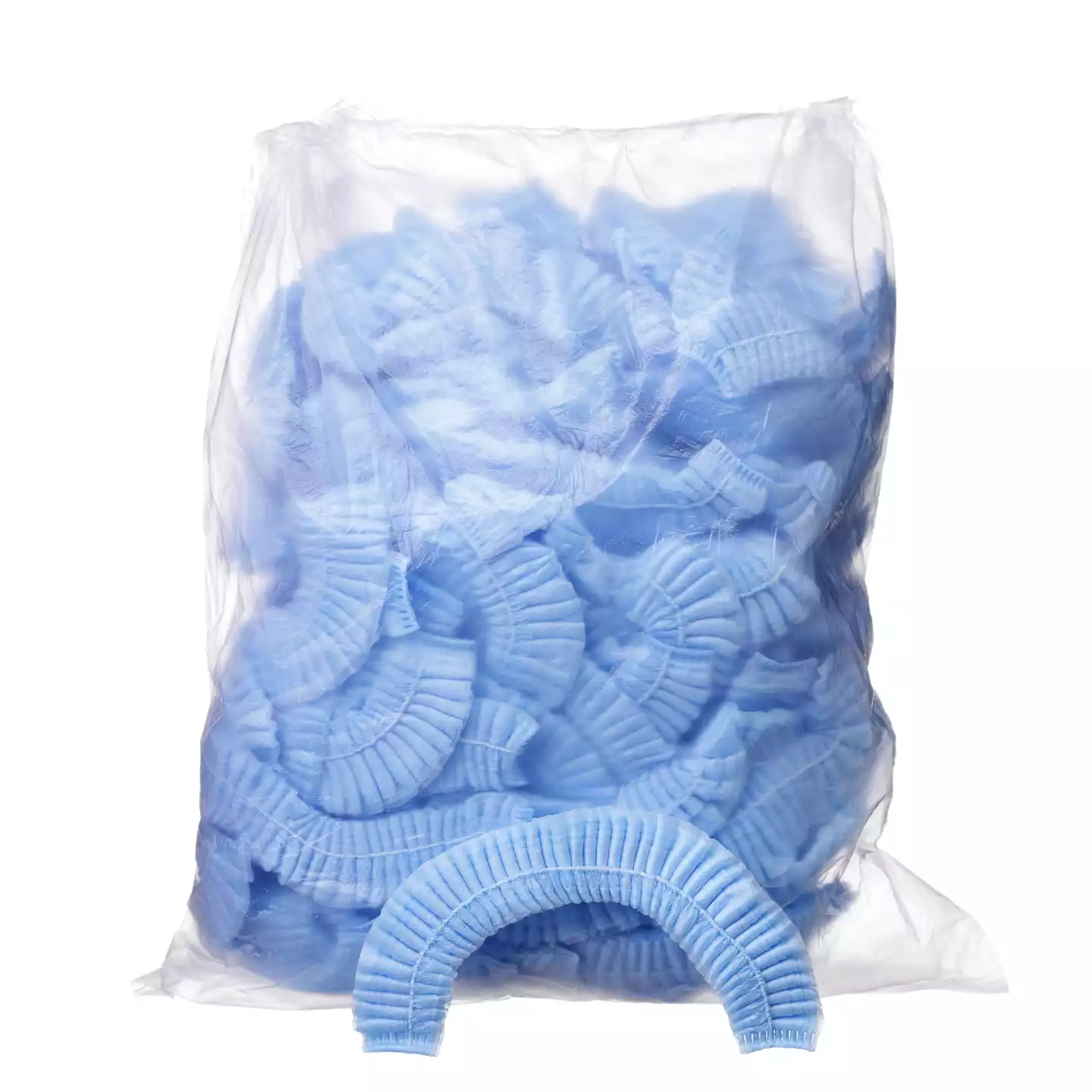 Шапочка Шарлотта (клип), материал смс 17г/м2, нестерильная, цвет голубой, с РУ