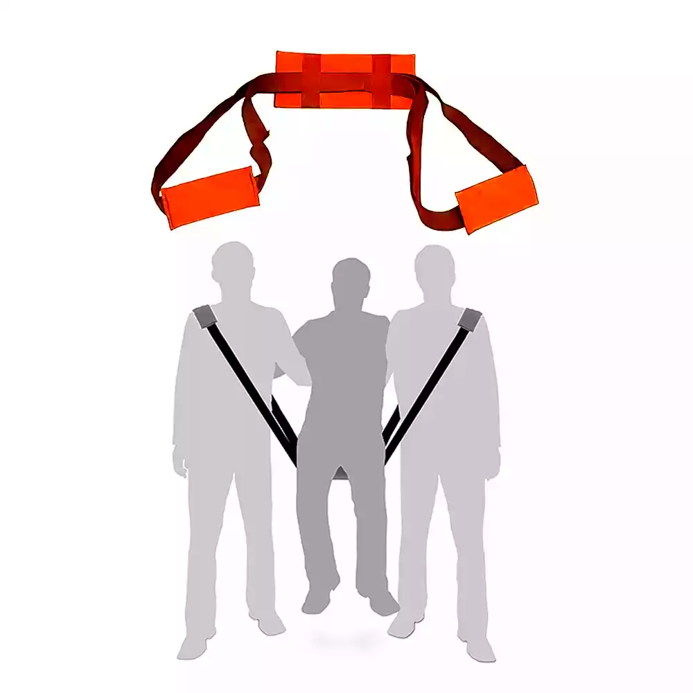 Лямка носилочная, размер 4600х50мм (Комплектность: лямка, подушка, наплечник — 2 шт) цвет - по наличию