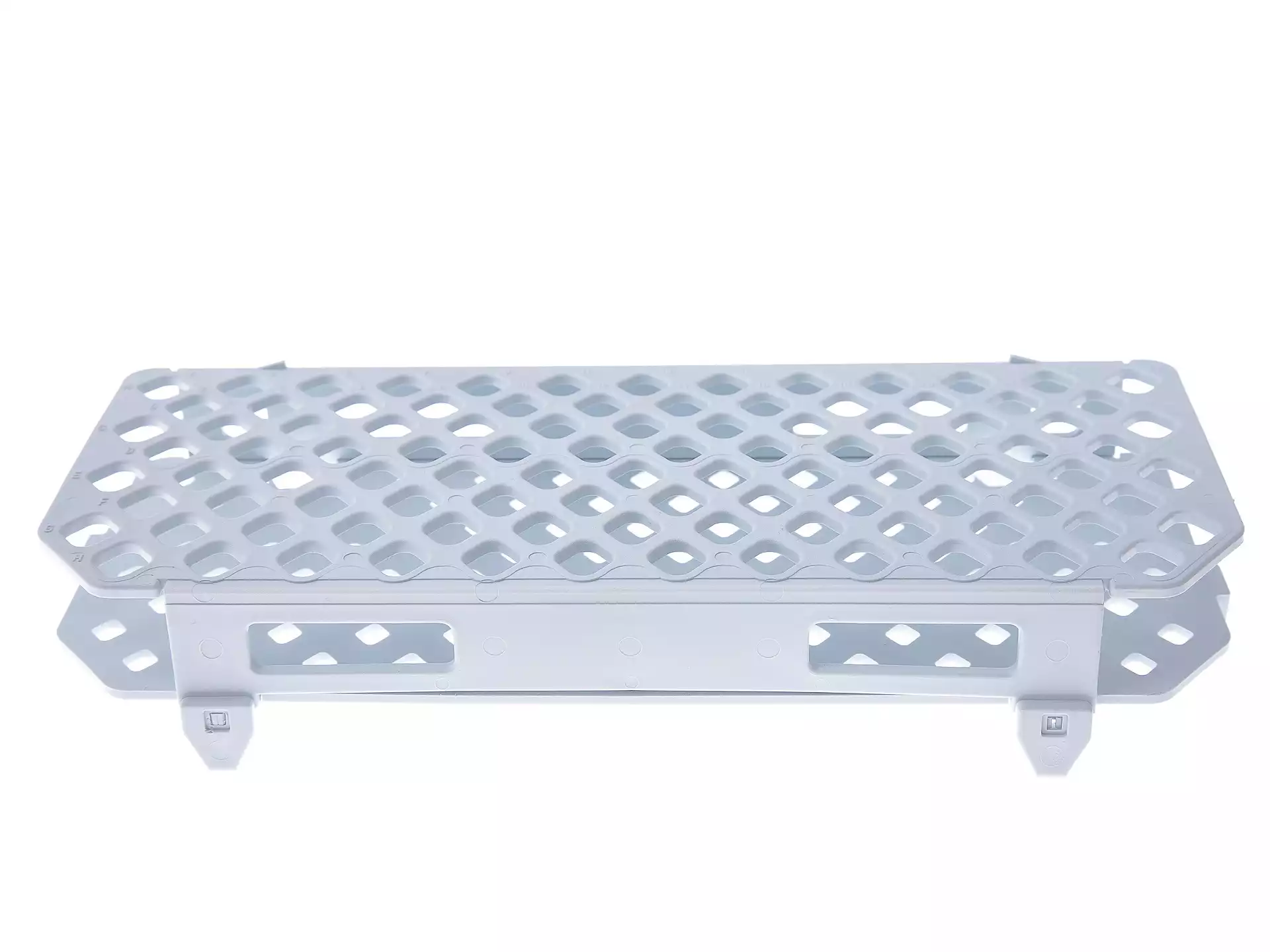 Штатив для микропробирок объемом 1,5мл, 100 гнезд, материал ПП, цвет белый, без РУ