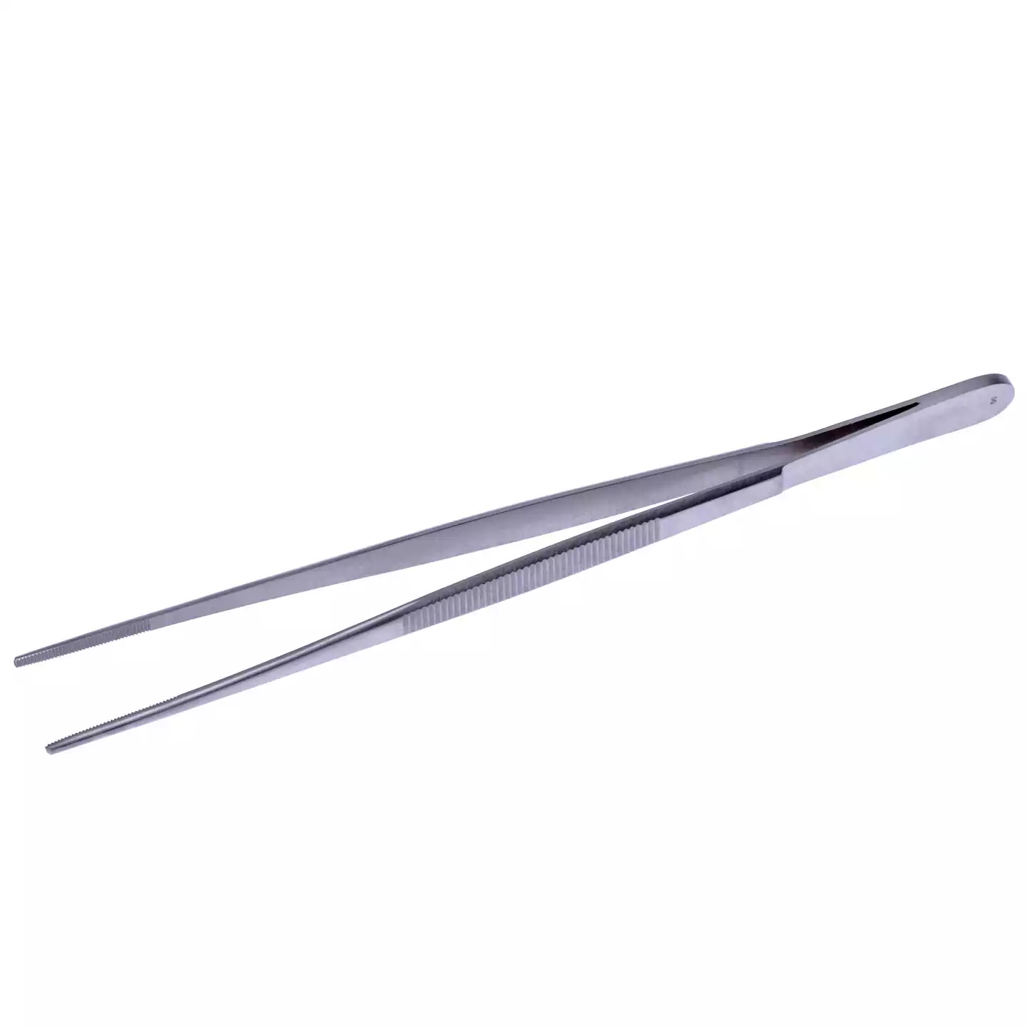 Пинцет 15-124 анатомический, длина 200мм, ширина рабочей части – 2,5мм, аналог ПМ-12