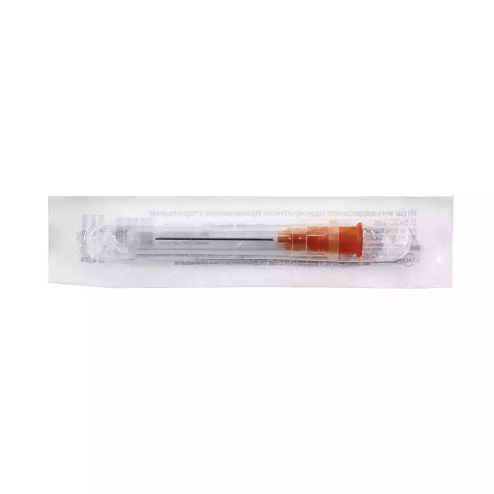 Игла инъекционная 25G (0,5х25мм) Paramed, стерильная, оранжевая