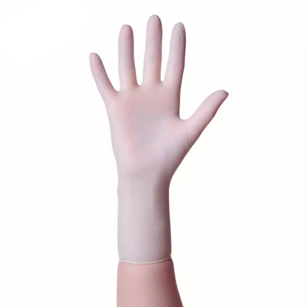 Перчатки BASIC EXAM PP, размер S, латексные, опудренные, текстурированные, нестерильные, упаковка 50пар