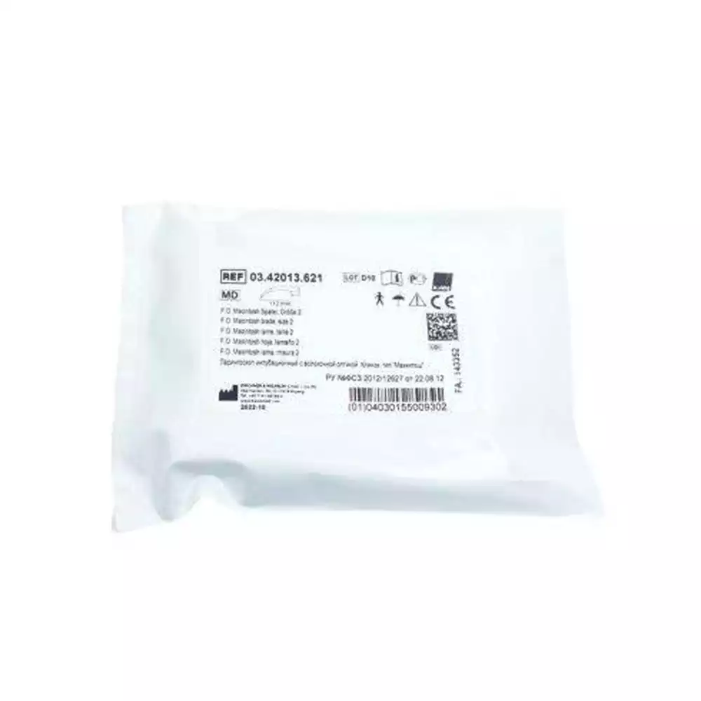 Клинок, тип "Макинтош", изогнутый, размер 2, принадлежность для ларингоскопа интубационного № 03.42013.621