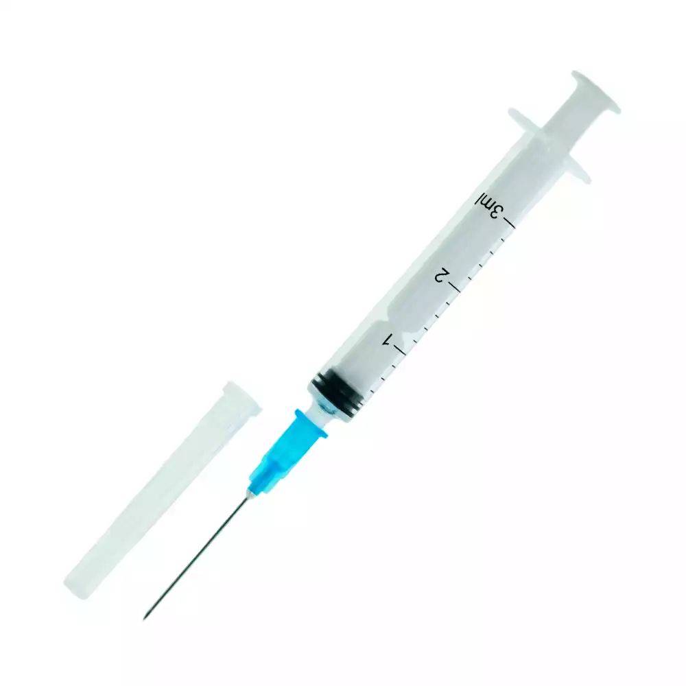 Шприц VANSUNTECH 3,0мл, 3-х компонентный, игла 23G*1 1/4 (0,6х32мм),стерильный