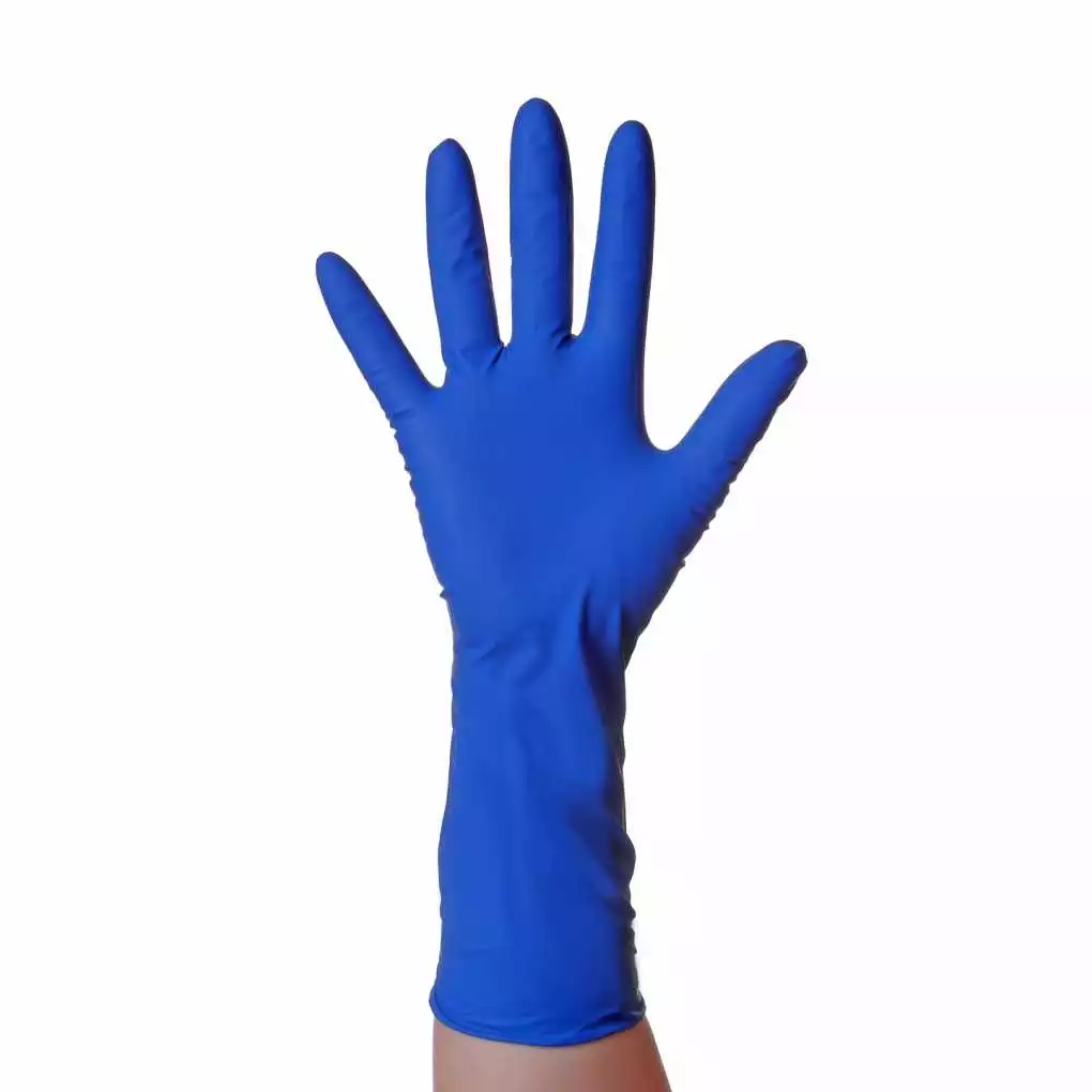 Перчатки BENOVY High Risk, размер L, латексные, неопудренные, повышенной прочности, нестерильные, упаковка 25 пар