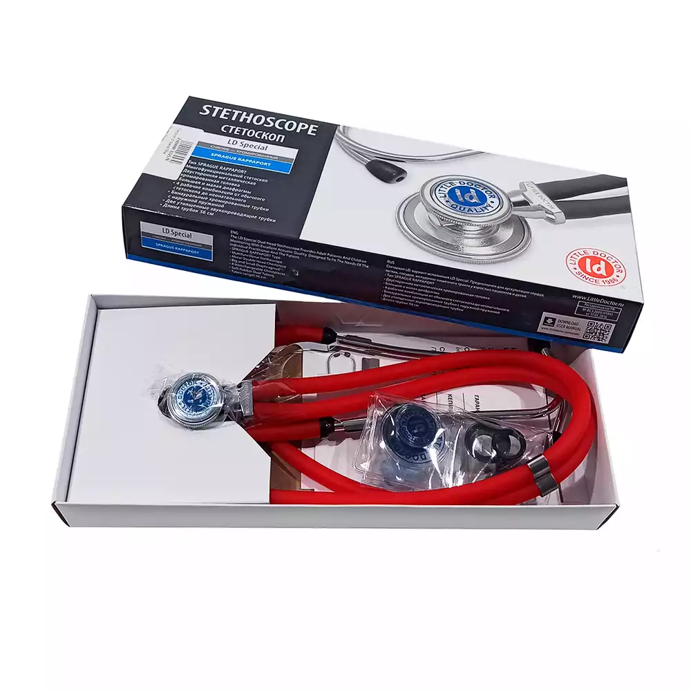 Стетоскоп LD Special, тип "Раппопорт", длина трубок 56 см
