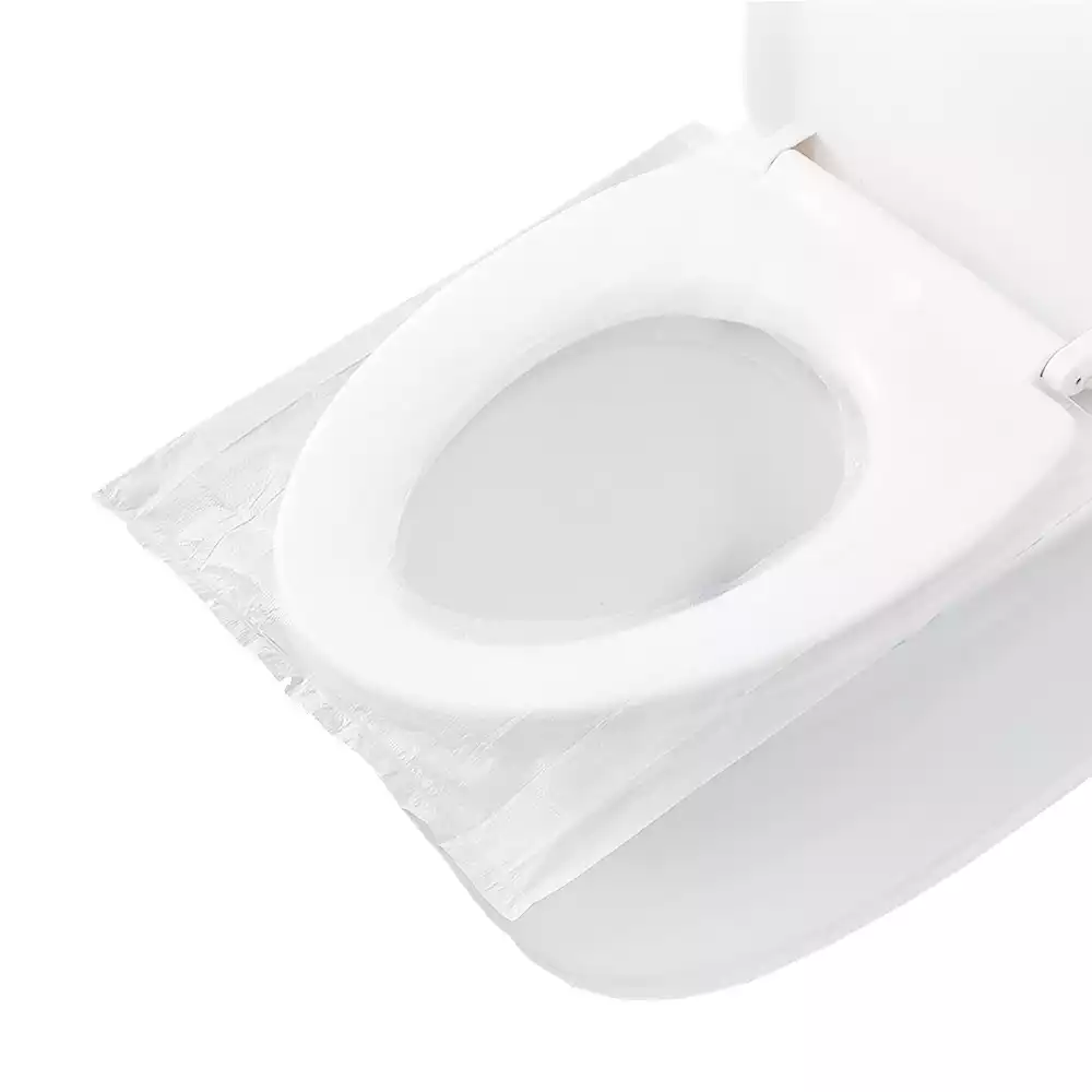 Покрытие защитное на сидение унитаза, матерал - полиэтилен, размер 40*50см, упаковка 50шт