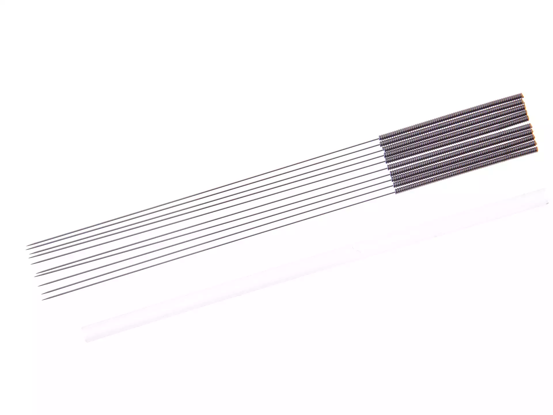 Игла акупунктурная стальная DB106, размер 0,25х30мм, с направителем и классической стальной пружинчатой рукояткой, 10шт - стерильный блистер, упаковка 1000шт