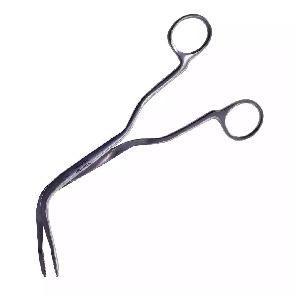 Щипцы З-145 Френкеля гортанные для извлечения инородных тел, изогнутые, длина 200мм, аналог Щ-4