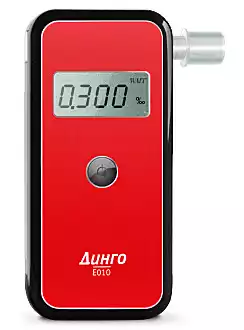 Алкотестер Динго Е010, анализотор паров этанола в выдыхаемом воздухе