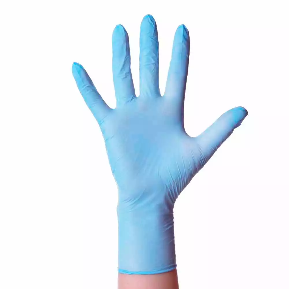 Перчатки mediOk LIGHT, размер S, нитриловые, вес 5,4 г/пара, неопудренные, текстурированные на пальцах, цвет голубой, нестерильные, упаковка 100 пар
