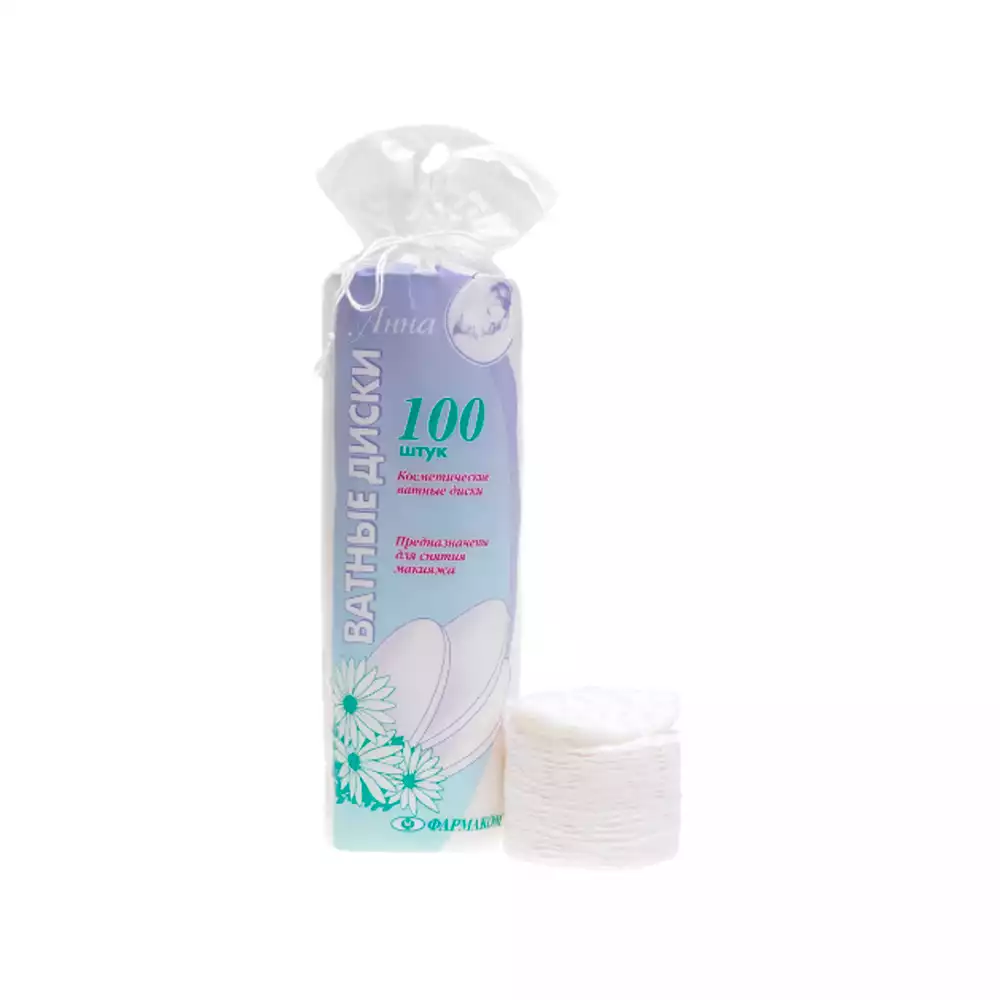 Ватные диски "Анна", упаковка 100 шт