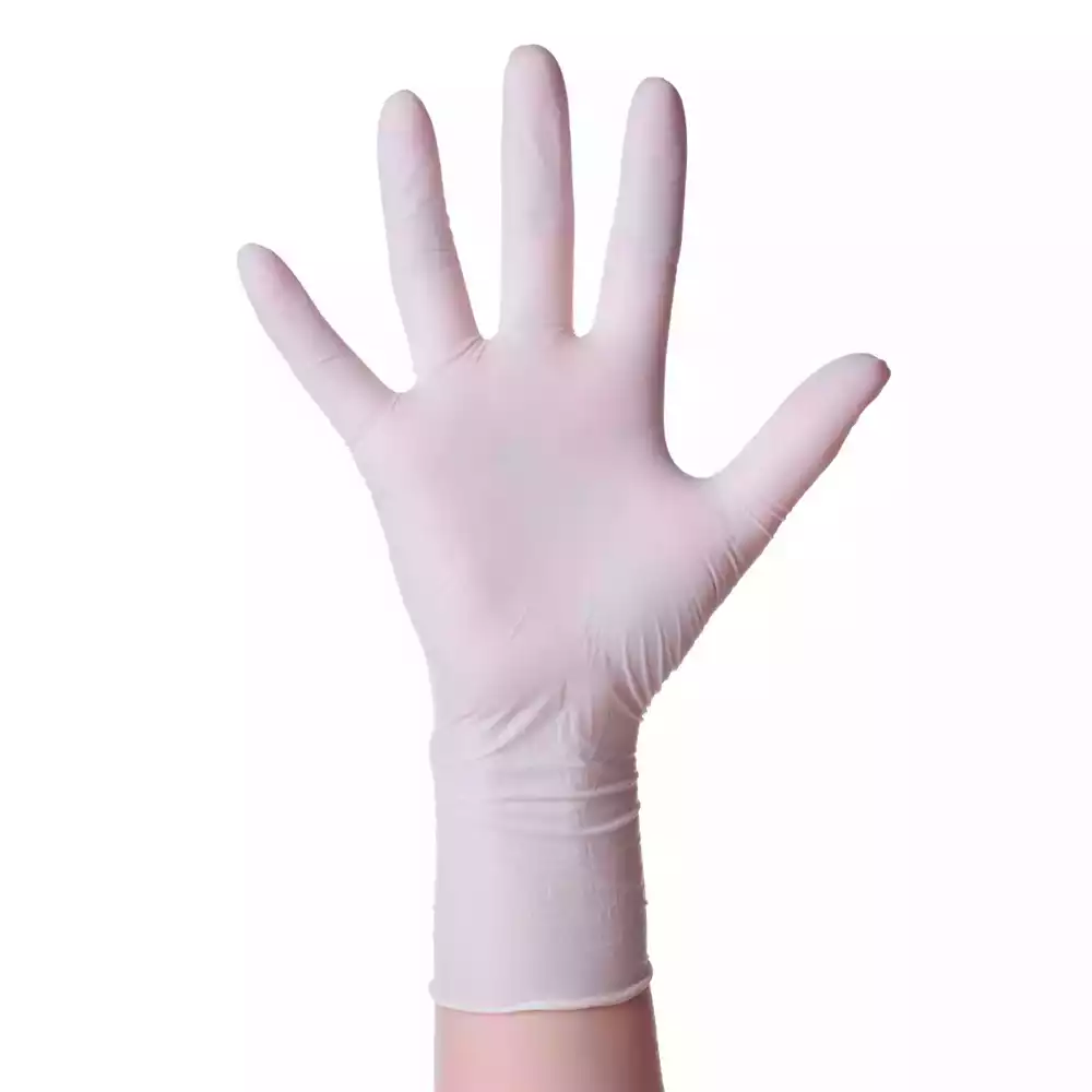 Перчатки Basic Sensitive White, размер S, нитриловые, вес 7,0г/пара, неопудренные, текстурированные на пальцах, цвет белый, нестерильные, упаковка 50пар