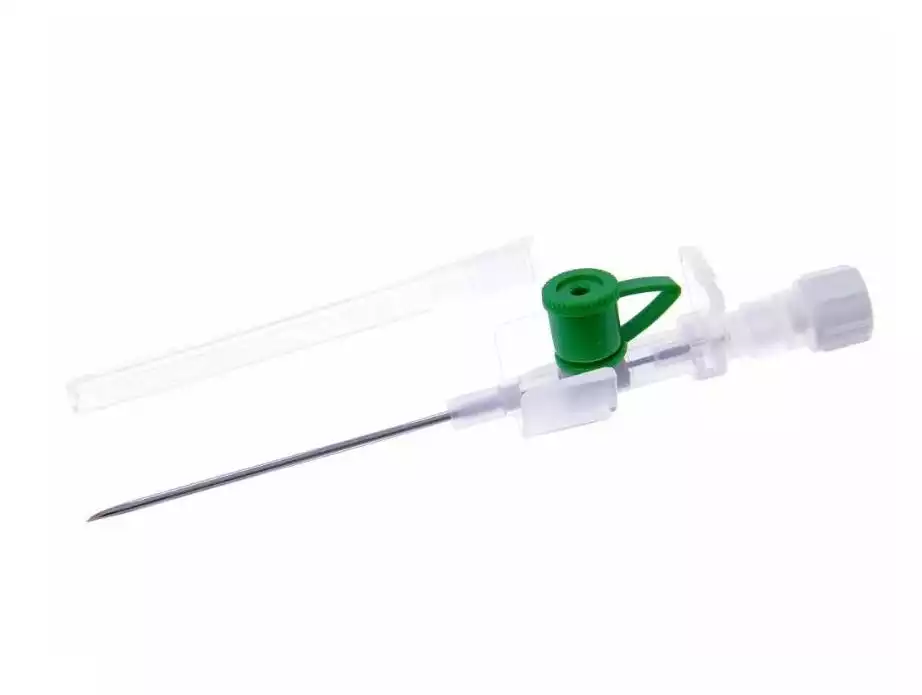 Катетер внутривенный периферический Berocan с портом и с крыльями, трубка катетера фторэтиленпропилен (FEP) с 2-мя р/к полосами,18G (1,3x45мм)