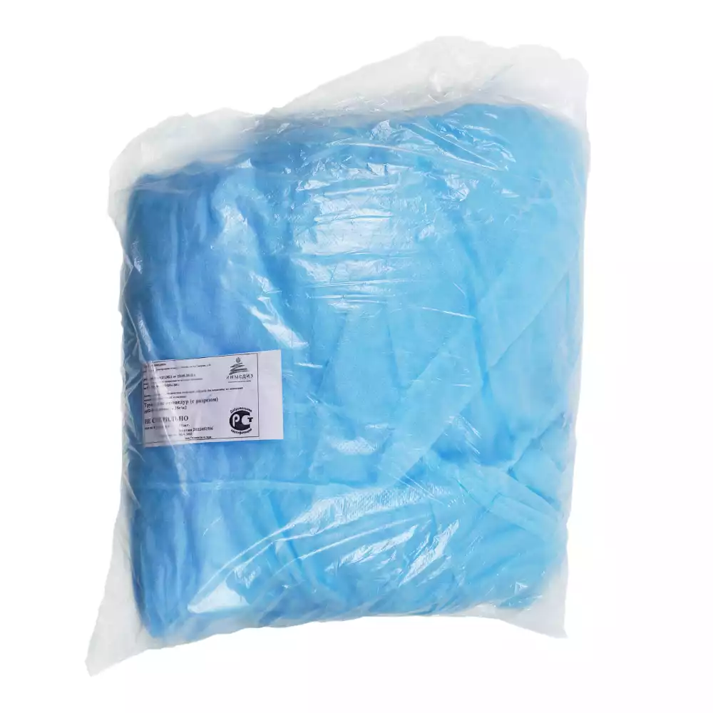 Трусы (шорты) с разрезом, длина 38 см, размер 52-54, материал СМС 25г/м2, нестерильные