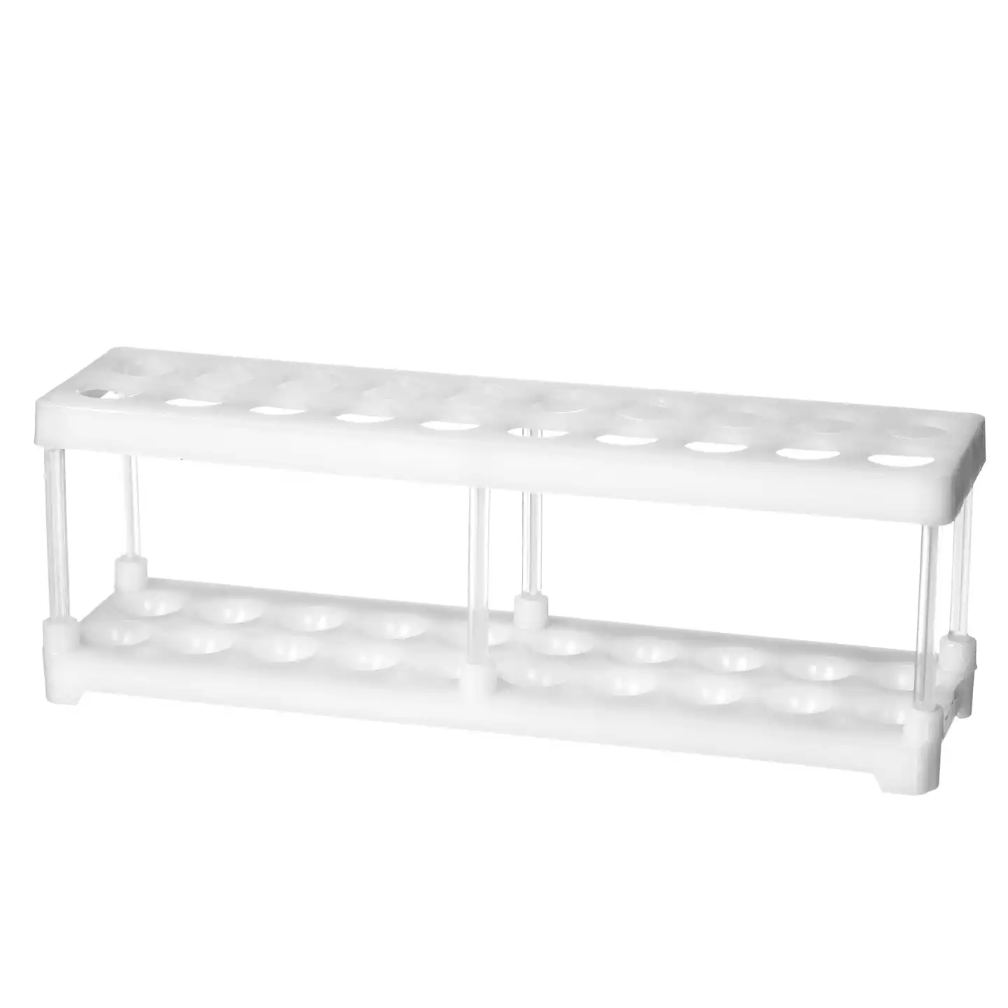 Штатив ШЛПП-20, на 20 гнезд, диаметр 18 мм, материал - полиэтилен.