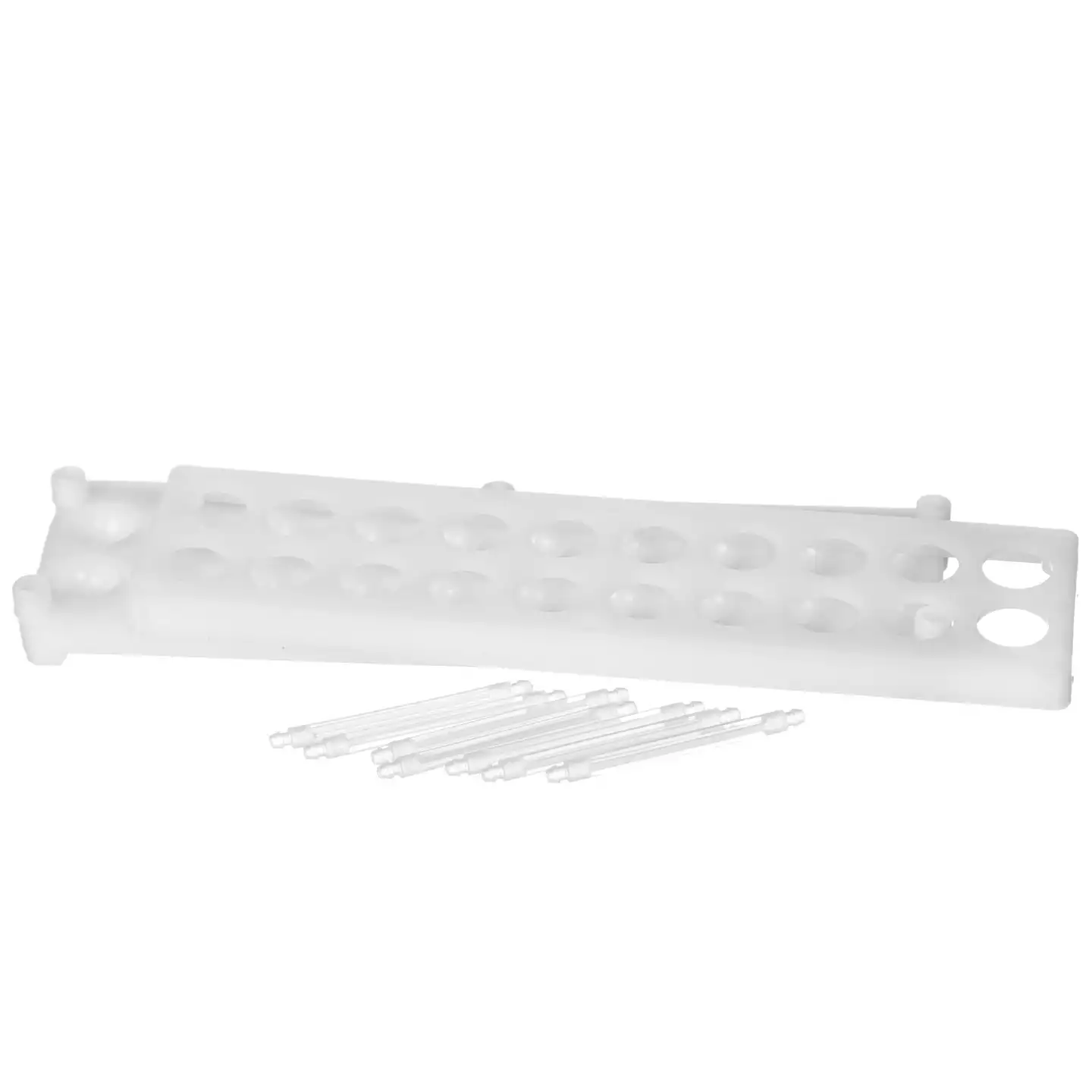 Штатив ШЛПП-20, на 20 гнезд, диаметр 18 мм, материал - полиэтилен.