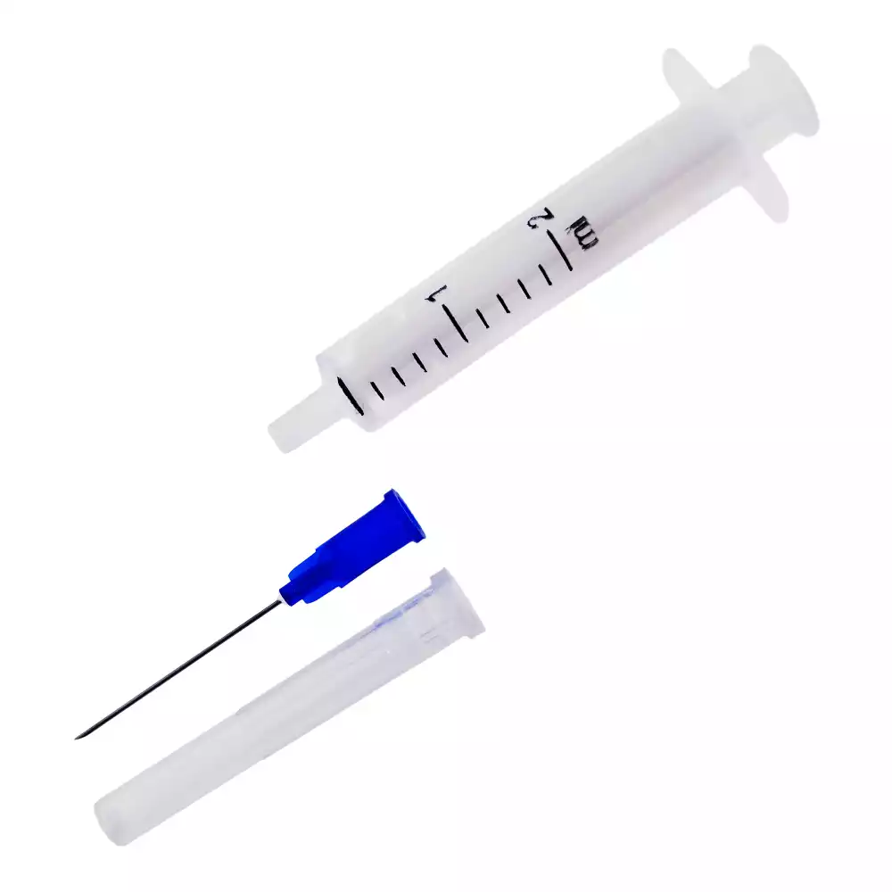 Шприц 2,0мл, 2-х компонентный, игла 23G (0,6*30мм) рядом, стерильный